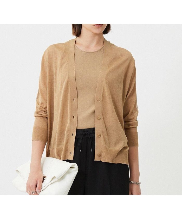 【アイシービー/iCB】の【洗える】 マーセライズコットンシアー カーディガン インテリア・キッズ・メンズ・レディースファッション・服の通販 founy(ファニー) https://founy.com/ ファッション Fashion レディースファッション Fashion for Women トップス・カットソー Cut & Sew Tops カーディガン・羽織り Layered Style Cardigans オーガンジー Organza Fabric 春 Spring 洗える Machine Washable カーディガン Cardigan, Knitwear シアー Sheer, See-Through シャイニー Shiny, Glossy Finish シルク Silk, 100% Silk シンプル Simple, Minimal ダブル Double, Double-Breasted なめらか Smooth, Silky Texture ベーシック Basic, Essential ボトム Bottoms, Lower Wear S/S・春夏 SS, Spring/Summer, Warm Season 夏 Summer エレガント 上品 Elegant 2025年 2025 2025春夏・S/S Spring/Summer 2025 SS25 |ID: prp329100004847814 ipo3291000000036113873