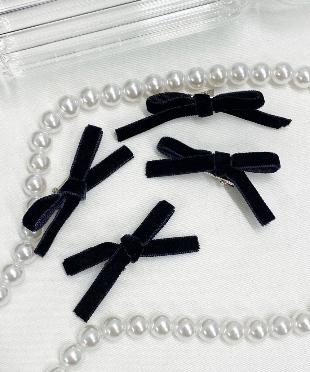 【ウィゴー/WEGO】のL4Pミニリボンクリップ インテリア・キッズ・メンズ・レディースファッション・服の通販 founy(ファニー) 　ファッション　Fashion　レディースファッション　Fashion for Women　シュシュ&ヘアアクセ/ヘアアレンジ　Scrunchies & Hair Accessories　アクセサリー　Fashion Accessories　スマホ　Smartphone, Mobile Device　ハーフ　Half, Half-Length　ブラックその他|ID: prp329100004847815 ipo3291000000036154117