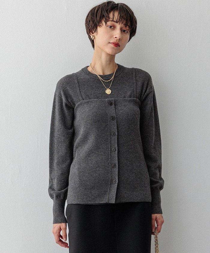 【23区/NIJYUSANKU】の【洗える】レイヤードビスチェ ニット インテリア・キッズ・メンズ・レディースファッション・服の通販 founy(ファニー) https://founy.com/ ファッション Fashion レディースファッション Fashion for Women トップス・カットソー Cut & Sew Tops ニット Knit Tops & Sweaters ビスチェ Bustiers & Corset Tops / Layered Bustier Style 洗える Machine Washable セーター Sweater, Knitwear ビスチェ Bustier, Corset Top ベーシック Basic, Essential A/W・秋冬 Autumn/Winter 冬 Winter / This Winter おすすめ Recommended / Our Picks 2024年 2024 2024-2025秋冬・A/W Autumn/Winter 2024–25 AW24–25 |ID: prp329100004847829 ipo3291000000035426152