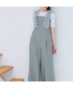 【フェルゥ/Feroux】の【洗える】フリルショルダー サロペット 人気、トレンドファッション・服の通販 founy(ファニー) ファッション Fashion レディースファッション Fashion for Women ワンピース Dresses オールインワン・ワンピース Dresses and Jumpsuits サロペット&オールインワン Dungarees & Jumpsuit Styles オケージョン Occasion Wear 春 Spring 洗える Machine Washable サロペット Overalls, Salopette シャーリング Shirring, Ruched ショルダー Shoulder, Shoulder Strap ストレート Straight, Straight Cut トレンド Trend, Trending Now ハイヒール High Heels, Heeled Shoes フィット Fit, Slim Fit フェミニン Feminine, Girly フリル Frill, Ruffle ポケット Pocket, Pocket Detail ワイド Wide, Wide Fit S/S・春夏 SS, Spring/Summer, Warm Season おすすめ Recommended / Our Picks 夏 Summer エレガント 上品 Elegant ビジネス 仕事 通勤 Business / Work / Commuting |ID:prp329100004847851