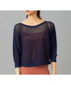 【チャコット/Chacott】の【ノーソーイングニット】7分袖メッシュニットTシャツ 人気、トレンドファッション・服の通販 founy(ファニー) ファッション Fashion レディースファッション Fashion for Women トップス・カットソー Cut & Sew Tops ニット Knit Tops & Sweaters シャツ・ブラウス・オフィスカジュアル Elegant Blouses & Button-Ups ロングTシャツ・Tシャツ Longline T-Shirts & Tees インナー Innerwear 軽量 Lightweight, Ultra Light ストレッチ Stretch, Stretchy Fabric 人気 Popular, Best Seller フィット Fit, Slim Fit メッシュ Mesh, Net Fabric おすすめ Recommended / Our Picks thumbnail ネイビー|ID: prp329100004847864 ipo3291000000035521901