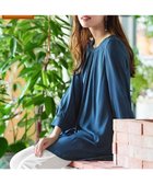 【ティアクラッセ/Tiaclasse】の【新色追加・洗える】裏起毛ジョーゼット胸元タックチュニックブラウス ターコイズ|ID: prp329100004847918 ipo3291000000035931527