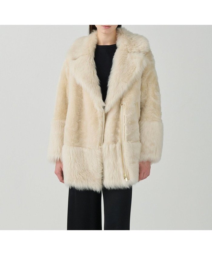 【グレース コンチネンタル/GRACE CONTINENTAL】のムートンライダースコート インテリア・キッズ・メンズ・レディースファッション・服の通販 founy(ファニー) https://founy.com/ ファッション Fashion レディースファッション Fashion for Women アウター Coat / Outerwear Collection コート・ロングコート・ピーコート Long Coats, Peacoats & More レディースジャケット・軽アウター Jackets ライダースジャケット / レザースタイル Riders Jackets & Biker Style おすすめ Recommended / Our Picks ジップ Zip, Zipper ジャケット Jacket, Outerwear スマート Smart, Elegant フロント Front, Front Design リュクス Luxury, Elegant, High-End, Chic 冬 Winter / This Winter A/W・秋冬 Autumn/Winter |ID: prp329100004847929 ipo3291000000035869625