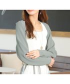 【ティアクラッセ/Tiaclasse】の【洗える】クロップドニットボレロ ミント|ID: prp329100004847939 ipo3291000000035627745