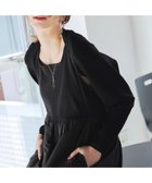 【ティアクラッセ/Tiaclasse】の【洗える】クロップドニットボレロ ブラック|ID: prp329100004847939 ipo3291000000035627748