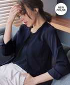 【ティアクラッセ/Tiaclasse】の【新色追加・洗える】ノーカラーカットソージャケット ネイビー|ID: prp329100004847959 ipo3291000000035547155