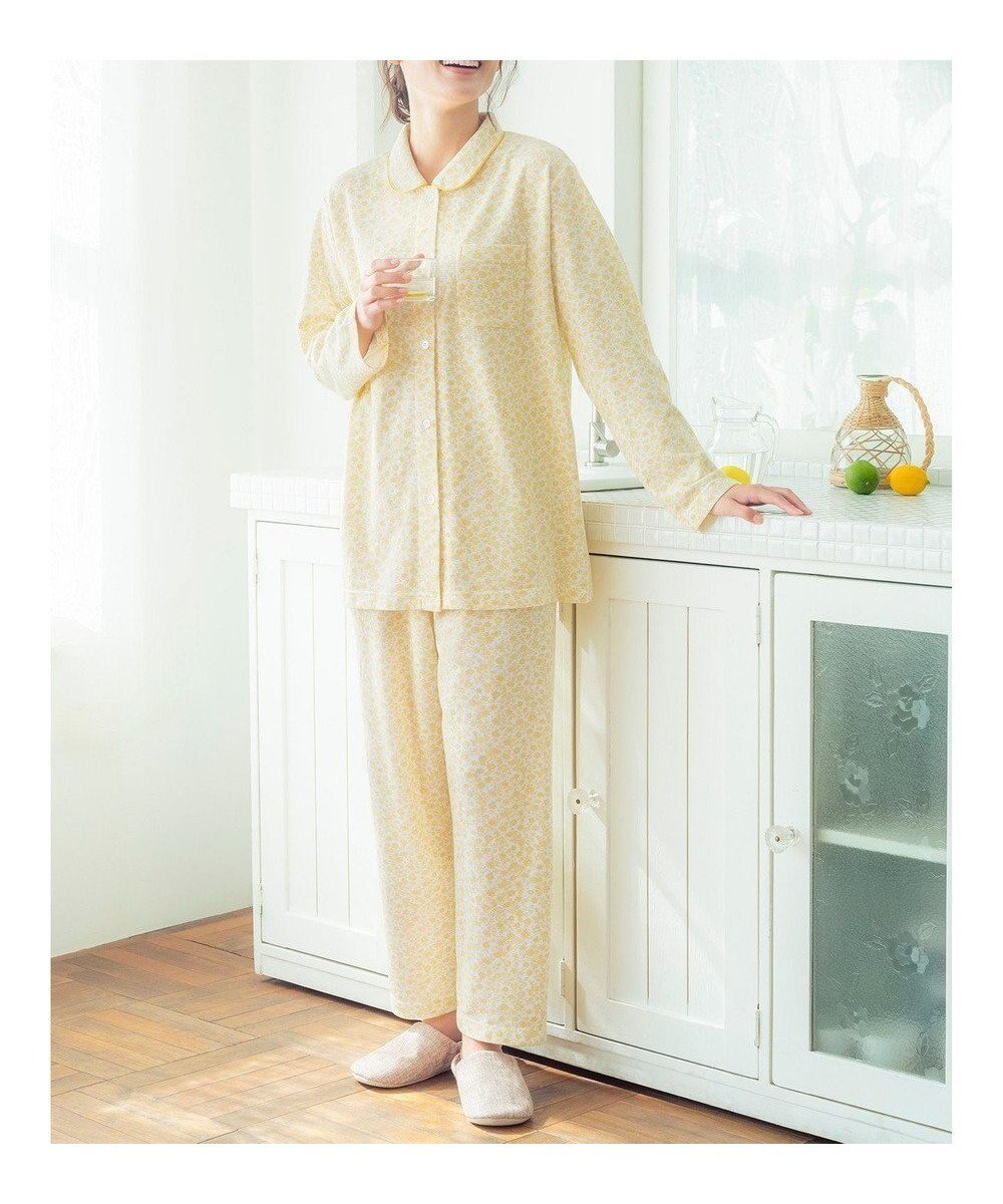 【ウィング/Wing】の【パジャマ】 長袖・長ズボン 綿100%(表側・肌側) パイル素材(肌側) EP8093 ウイング/ワコール インテリア・キッズ・メンズ・レディースファッション・服の通販 founy(ファニー) 　ファッション　Fashion　レディースファッション　Fashion for Women　トップス・カットソー　Cut & Sew Tops　センター　Center, Center Line　長袖　Long Sleeve, Full Sleeve　パジャマ　Pajamas, Sleepwear　イエロー|ID: prp329100004848018 ipo3291000000035547247