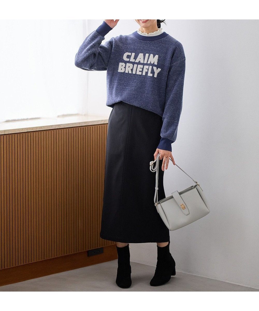 【エニー/ANY】の【ウエストゴム】裏起毛ハイストレッチタイトスカート インテリア・キッズ・メンズ・レディースファッション・服の通販 founy(ファニー) 　ファッション　Fashion　レディースファッション　Fashion for Women　スカート　Skirts　ストレッチ　Stretch, Stretchy Fabric　スニーカー　Sneakers, Trainers　スリット　Slit, Slit Detail　ボンディング　Bonding, Bonded Fabric　A/W・秋冬　Autumn/Winter　ブラック|ID: prp329100004848122 ipo3291000000035730303