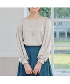 【ティアクラッセ/Tiaclasse】の【洗える】ボリュームスリーブブラウス グレージュ|ID: prp329100004848145 ipo3291000000035521950