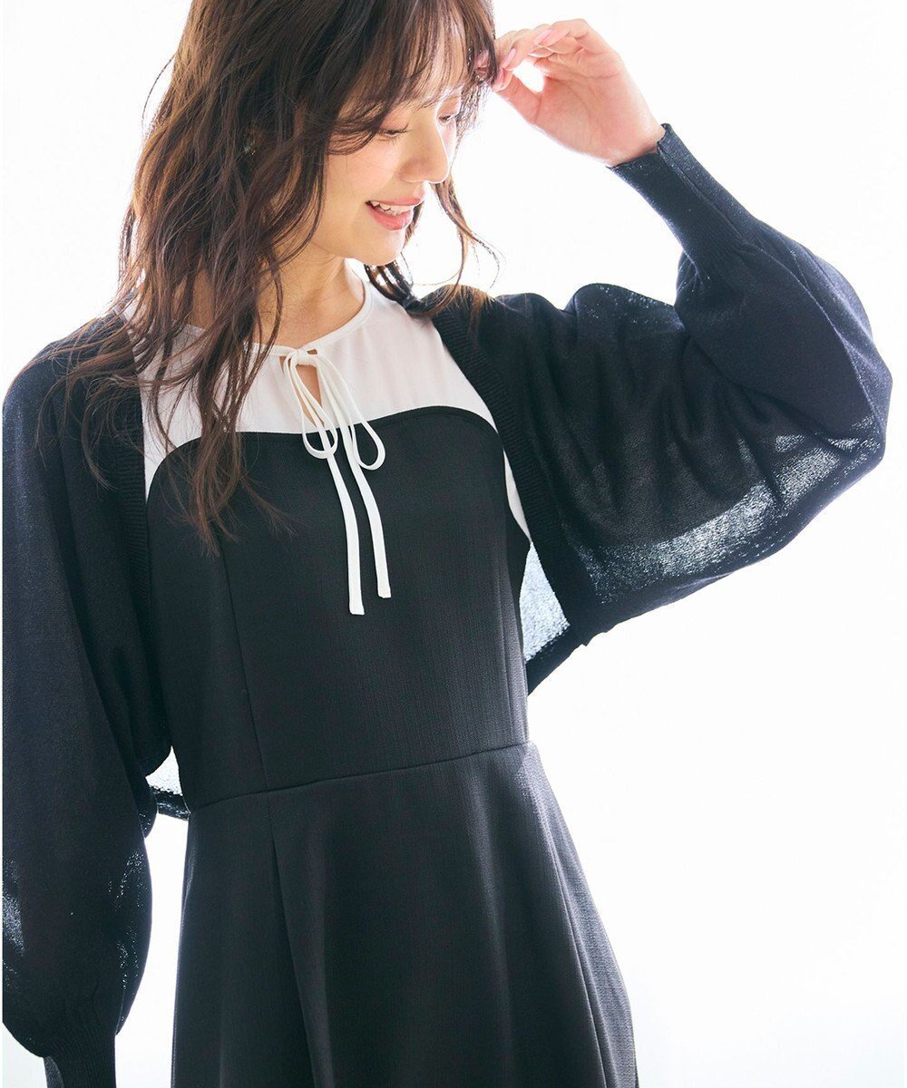 【フェルゥ/Feroux】のラメニット ボレロ インテリア・キッズ・メンズ・レディースファッション・服の通販 founy(ファニー) 　ファッション　Fashion　レディースファッション　Fashion for Women　トップス・カットソー　Cut & Sew Tops　ニット　Knit Tops & Sweaters　カーディガン・羽織り　Layered Style Cardigans　カーディガン　Cardigan, Knitwear　コンパクト　Compact, Small Size　バランス　Balance, Style Balance　ボレロ　Bolero, Short Cardigan　夏　Summer　春　Spring　S/S・春夏　SS, Spring/Summer, Warm Season　ブラック系|ID: prp329100004848181 ipo3291000000036303986