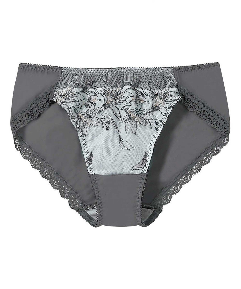 【アンフィ/AMPHI】のショーツ 【BRAGENIC ブラジェニック 脇高細見えタイプ】 BMI353とペア 吸汗速乾(後ろ身頃) アウターにひびきにくい(裾) PMI153 アンフィ/ワコール インテリア・キッズ・メンズ・レディースファッション・服の通販 founy(ファニー) 　ファッション　Fashion　レディースファッション　Fashion for Women　アウター　Coat / Outerwear Collection　アンダー　Underwear Essentials　ショーツ　Shorts, Short Pants　ストレッチ　Stretch, Stretchy Fabric　フラワー　Flower, Floral　フロント　Front, Front Design　レース　Lace, Lace Fabric　ローズ　Rose, Rose Motif　グレー|ID: prp329100004848261 ipo3291000000035676321