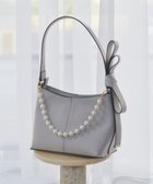 【イェッカ ヴェッカ/YECCA VECCA】のパールチャーム付きリボンベルトバッグ Light Beige|ID: prp329100004848310 ipo3291000000035593508