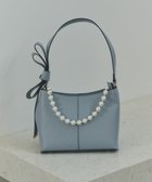 【イェッカ ヴェッカ/YECCA VECCA】のパールチャーム付きリボンベルトバッグ Light Blue|ID: prp329100004848310 ipo3291000000035593510