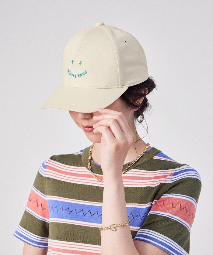 【ポール スミス/Paul Smith】のHappy ベースボールキャップ インテリア・キッズ・メンズ・レディースファッション・服の通販 founy(ファニー) https://founy.com/ ファッション Fashion レディースファッション Fashion for Women キャップ&ハット Hats & Caps おすすめ Recommended / Our Picks キャップ Cap, Baseball Cap ギフト プレゼント Gift / Present グラフィック Graphic, Graphic Design フロント Front, Front Design ベーシック Basic, Essential 帽子 Hat, Headwear |ID: prp329100004848331 ipo3291000000035593607