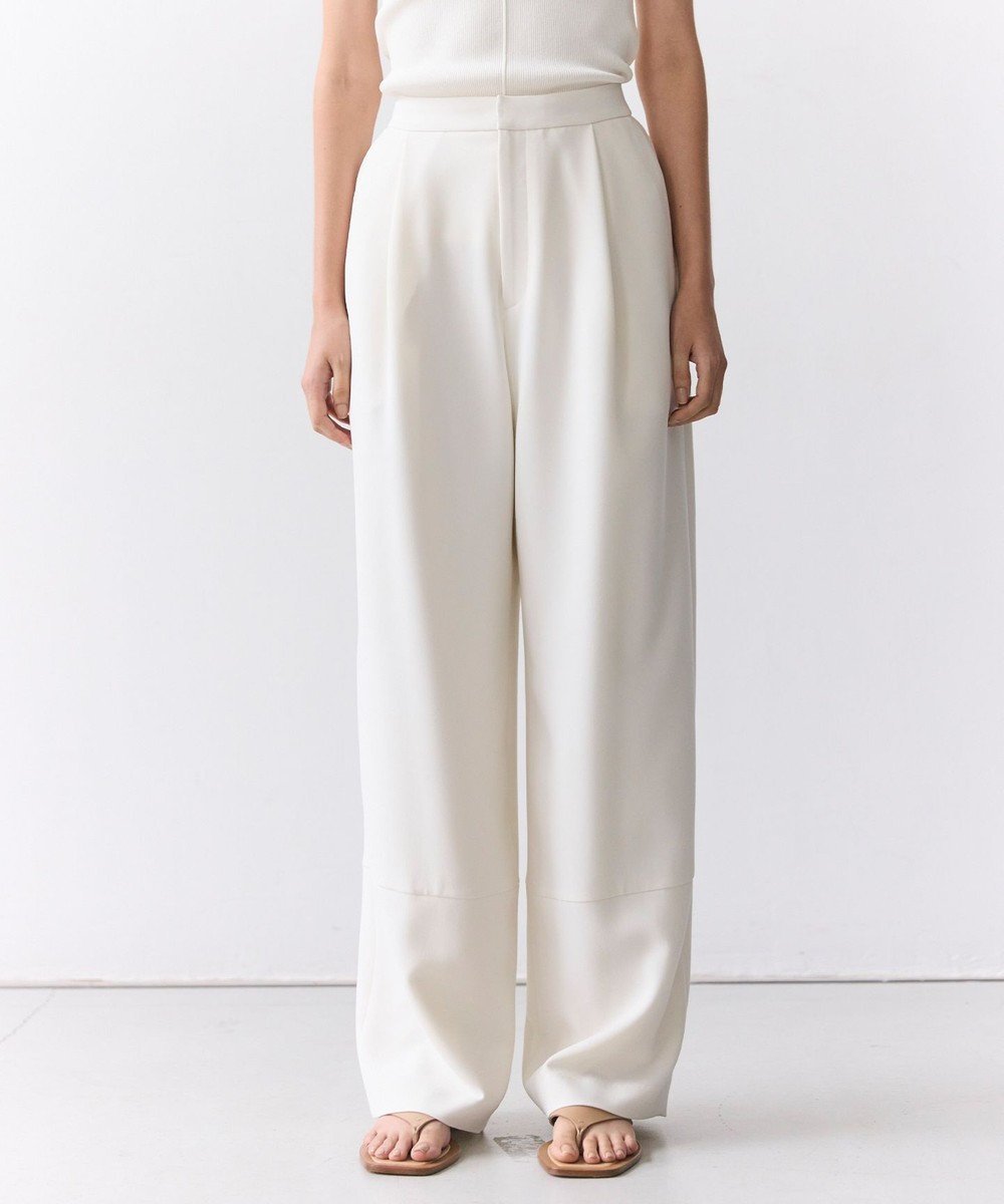 【ベイジ,/BEIGE,】のGYPSUM / シルキータッチ セミワイドタックパンツ 人気、トレンドファッション・服の通販 founy(ファニー) 　ファッション　Fashion　レディースファッション　Fashion for Women　パンツ　Pants & Trousers　オケージョン　Occasion Wear　春　Spring　シルク　Silk, 100% Silk　ジャケット　Jacket, Outerwear　ストレート　Straight, Straight Cut　セットアップ　Set-Up, Coordinated Outfit　フロント　Front, Front Design　S/S・春夏　SS, Spring/Summer, Warm Season　夏　Summer　エレガント 上品　Elegant　ビジネス 仕事 通勤　Business / Work / Commuting　 other-1|ID: prp329100004848334 ipo3291000000035593623