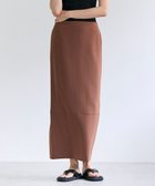 【ベイジ,/BEIGE,】のGYPSUM / シルキータッチ Iラインロングスカート Brown|ID: prp329100004848336 ipo3291000000035522072