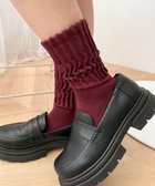 【ウィゴー/WEGO】のサポート付きボリューム無地リブソックス ワイン|ID: prp329100004848350 ipo3291000000035792751