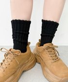 【ウィゴー/WEGO】のサポート付きボリューム無地リブソックス ブラック|ID: prp329100004848350 ipo3291000000035792766