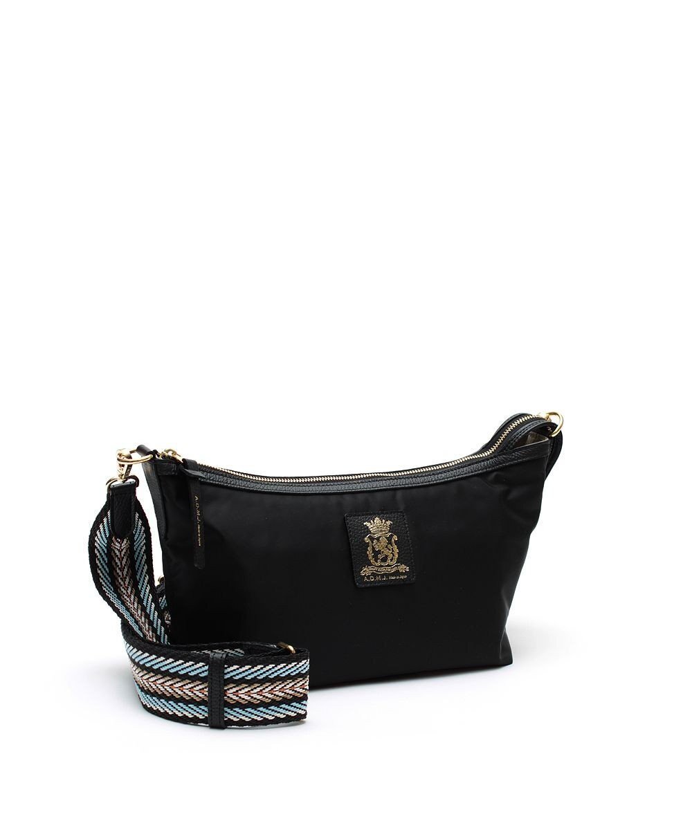 【アクセソワドゥマドモワゼルジャップ/A.D.M.J】の【撥水高密度ナイロン】デービス&牛革/マーキスクロスボディ インテリア・キッズ・メンズ・レディースファッション・服の通販 founy(ファニー) 　ファッション　Fashion　レディースファッション　Fashion for Women　イタリア　Italy　ショルダー　Shoulder, Shoulder Strap　ポケット　Pocket, Pocket Detail　旅行　Travel　BLACK|ID: prp329100004848354 ipo3291000000035435957