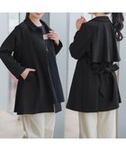 【ティアクラッセ/Tiaclasse】のステンカラーフレアミドルコート ブラック|ID: prp329100004848363 ipo3291000000035709729