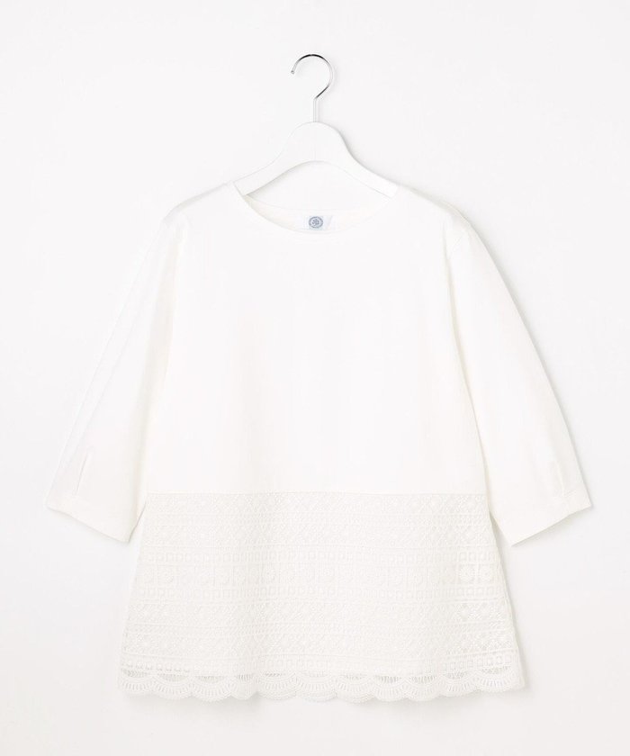 【ジェイ プレス/J.PRESS】のレースレイヤードフレア カットソー インテリア・キッズ・メンズ・レディースファッション・服の通販 founy(ファニー) https://founy.com/ ファッション Fashion レディースファッション Fashion for Women トップス・カットソー Cut & Sew Tops シャツ・ブラウス・オフィスカジュアル Elegant Blouses & Button-Ups ロングTシャツ・Tシャツ Longline T-Shirts & Tees カットソー・ベーシックTシャツ Cut-and-Sewn Tops / Stretch Tees & Basics 春 Spring カットソー Cut and Sewn Top シルケット Silket, Silky Cotton シンプル Simple, Minimal ジャケット Jacket, Outerwear フォルム Silhouette, Form フレア Flare, Flared ボーダー Border, Stripe レース Lace, Lace Fabric S/S・春夏 SS, Spring/Summer, Warm Season おすすめ Recommended / Our Picks 夏 Summer エレガント 上品 Elegant |ID: prp329100004848373 ipo3291000000035436256