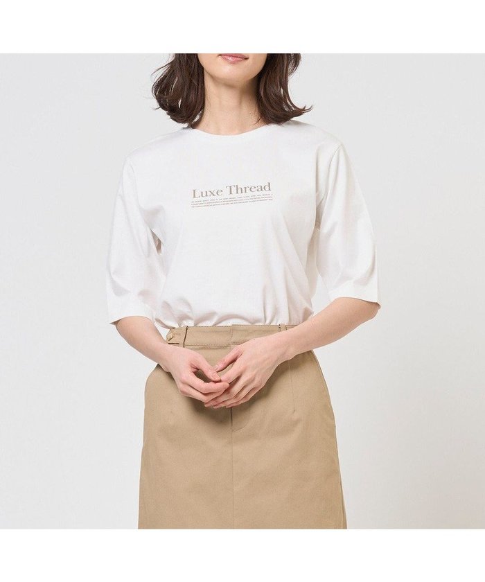 【ジェイ プレス/J.PRESS】のロゴTシャツ インテリア・キッズ・メンズ・レディースファッション・服の通販 founy(ファニー) https://founy.com/ ファッション Fashion レディースファッション Fashion for Women トップス・カットソー Cut & Sew Tops シャツ・ブラウス・オフィスカジュアル Elegant Blouses & Button-Ups ロングTシャツ・Tシャツ Longline T-Shirts & Tees カットソー・ベーシックTシャツ Cut-and-Sewn Tops / Stretch Tees & Basics インナー Innerwear カットソー Cut and Sewn Top カーディガン Cardigan, Knitwear シルケット Silket, Silky Cotton ジャケット Jacket, Outerwear エレガント 上品 Elegant 夏 Summer 春 Spring S/S・春夏 SS, Spring/Summer, Warm Season |ID: prp329100004848376 ipo3291000000035436283