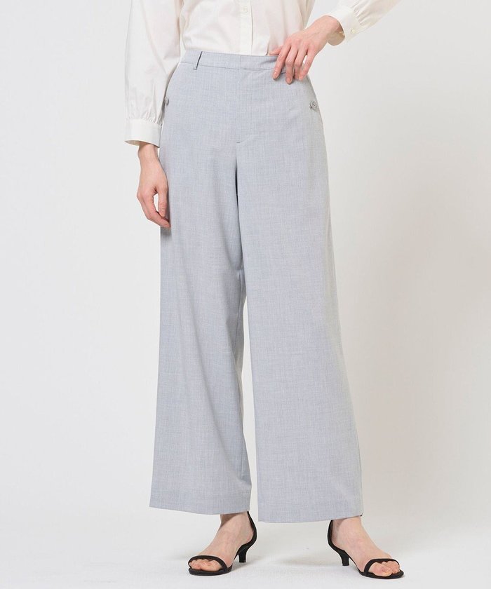 【ジェイ プレス/J.PRESS】のトロピカルストレッチ ワイド パンツ インテリア・キッズ・メンズ・レディースファッション・服の通販 founy(ファニー) https://founy.com/ ファッション Fashion レディースファッション Fashion for Women パンツ Pants & Trousers ストレッチ Stretch, Stretchy Fabric バランス Balance, Style Balance フロント Front, Front Design ポケット Pocket, Pocket Detail ワイド Wide, Wide Fit 夏 Summer 春 Spring S/S・春夏 SS, Spring/Summer, Warm Season ビジネス 仕事 通勤 Business / Work / Commuting |ID: prp329100004848378 ipo3291000000035436306