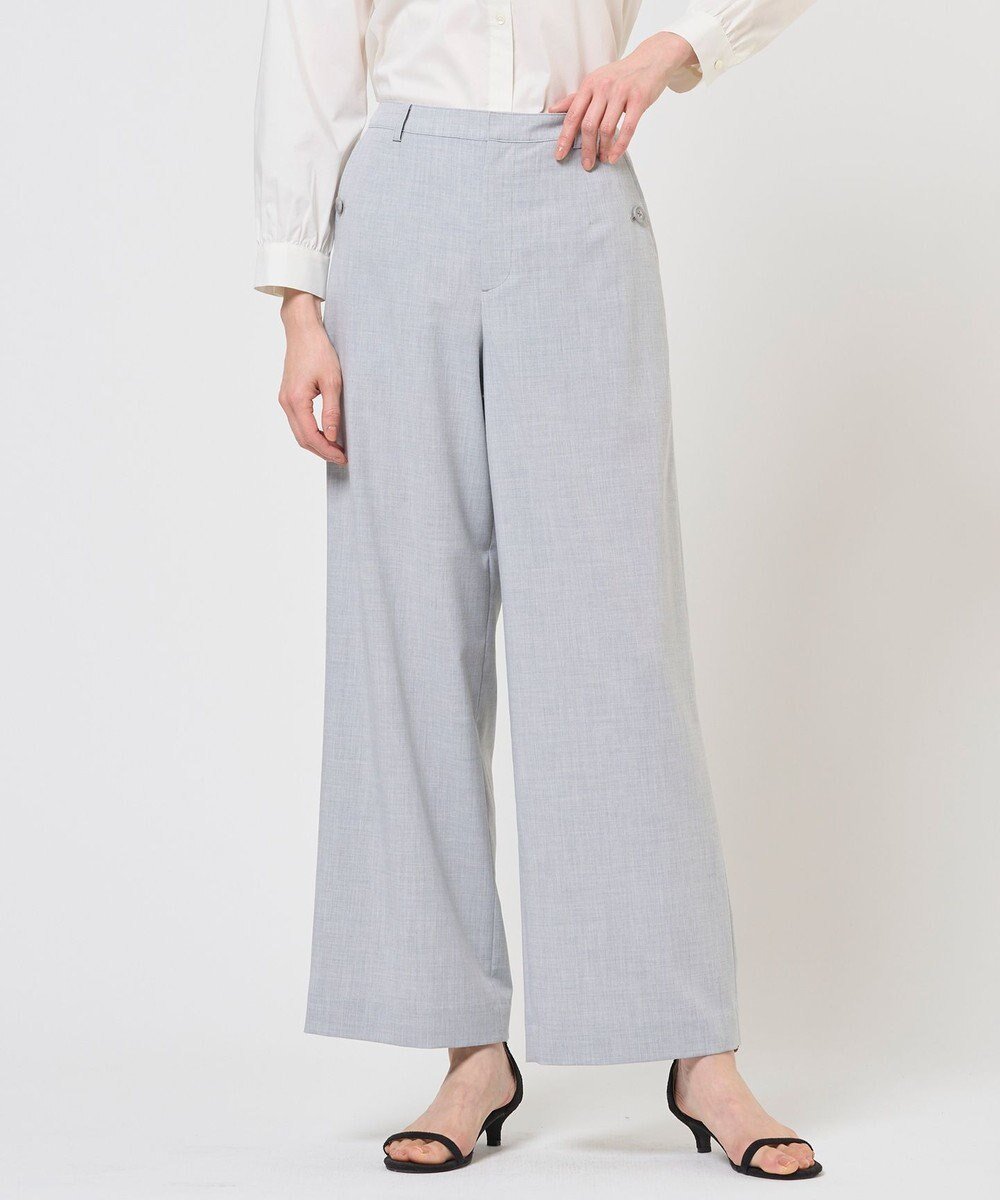 【ジェイ プレス/J.PRESS】のトロピカルストレッチ ワイド パンツ インテリア・キッズ・メンズ・レディースファッション・服の通販 founy(ファニー) 　ファッション　Fashion　レディースファッション　Fashion for Women　パンツ　Pants & Trousers　ストレッチ　Stretch, Stretchy Fabric　バランス　Balance, Style Balance　フロント　Front, Front Design　ポケット　Pocket, Pocket Detail　ワイド　Wide, Wide Fit　夏　Summer　春　Spring　S/S・春夏　SS, Spring/Summer, Warm Season　ビジネス 仕事 通勤　Business / Work / Commuting　グレー系|ID: prp329100004848378 ipo3291000000035436309