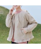 【ティアクラッセ/Tiaclasse】のチュールフリルタックブルゾン グレージュ|ID: prp329100004848383 ipo3291000000035525857