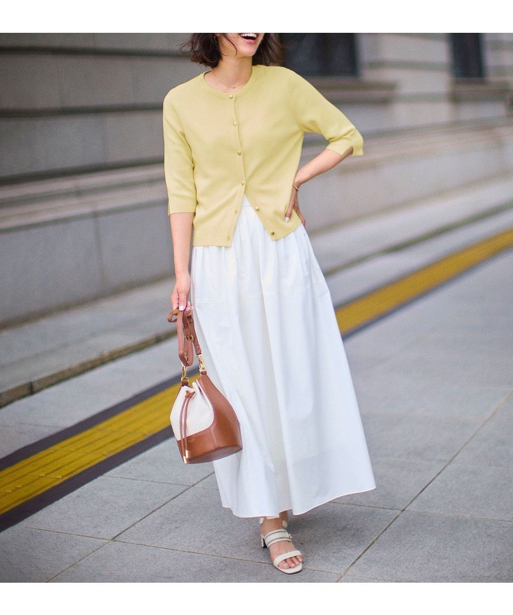 【アンフィーロ 自由区/UNFILO】のFINE MOVE タックスカート インテリア・キッズ・メンズ・レディースファッション・服の通販 founy(ファニー) ファッション Fashion レディースファッション Fashion for Women スカート Skirts 春 Spring 洗える Machine Washable 軽量 Lightweight, Ultra Light ストレッチ Stretch, Stretchy Fabric タフタ Taffeta, Structured Fabric フレア Flare, Flared フロント Front, Front Design S/S・春夏 SS, Spring/Summer, Warm Season おすすめ Recommended / Our Picks 夏 Summer オフ|ID: prp329100004848531 ipo3291000000035573200