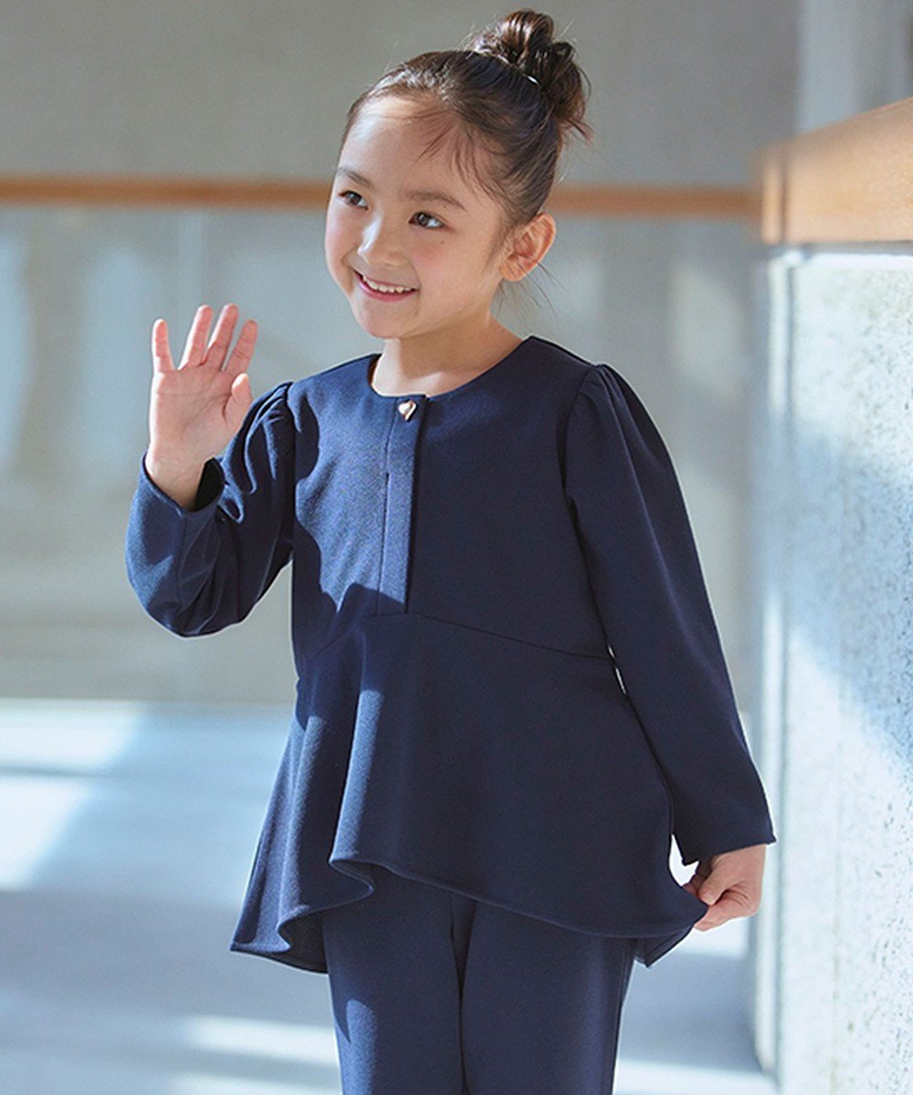 【アンフィーロ/UNFILO / KIDS】の【110-150cm】BEAUTY MOVE ペプラムブラウス 人気、トレンドファッション・服の通販 founy(ファニー) 　ファッション　Fashion　キッズファッション　Fashion for Kids　トップス・カットソー　Cut & Sew Tops　ストレッチ　Stretch, Stretchy Fabric　スリーブ　Sleeve, Long Sleeve / Short Sleeve　セットアップ　Set-Up, Coordinated Outfit　ペプラム　Peplum, Flared Hem　A/W・秋冬　Autumn/Winter　S/S・春夏　SS, Spring/Summer, Warm Season　夏　Summer　エレガント 上品　Elegant　セレモニー　Ceremony　 other-1|ID: prp329100004848533 ipo3291000000035605944