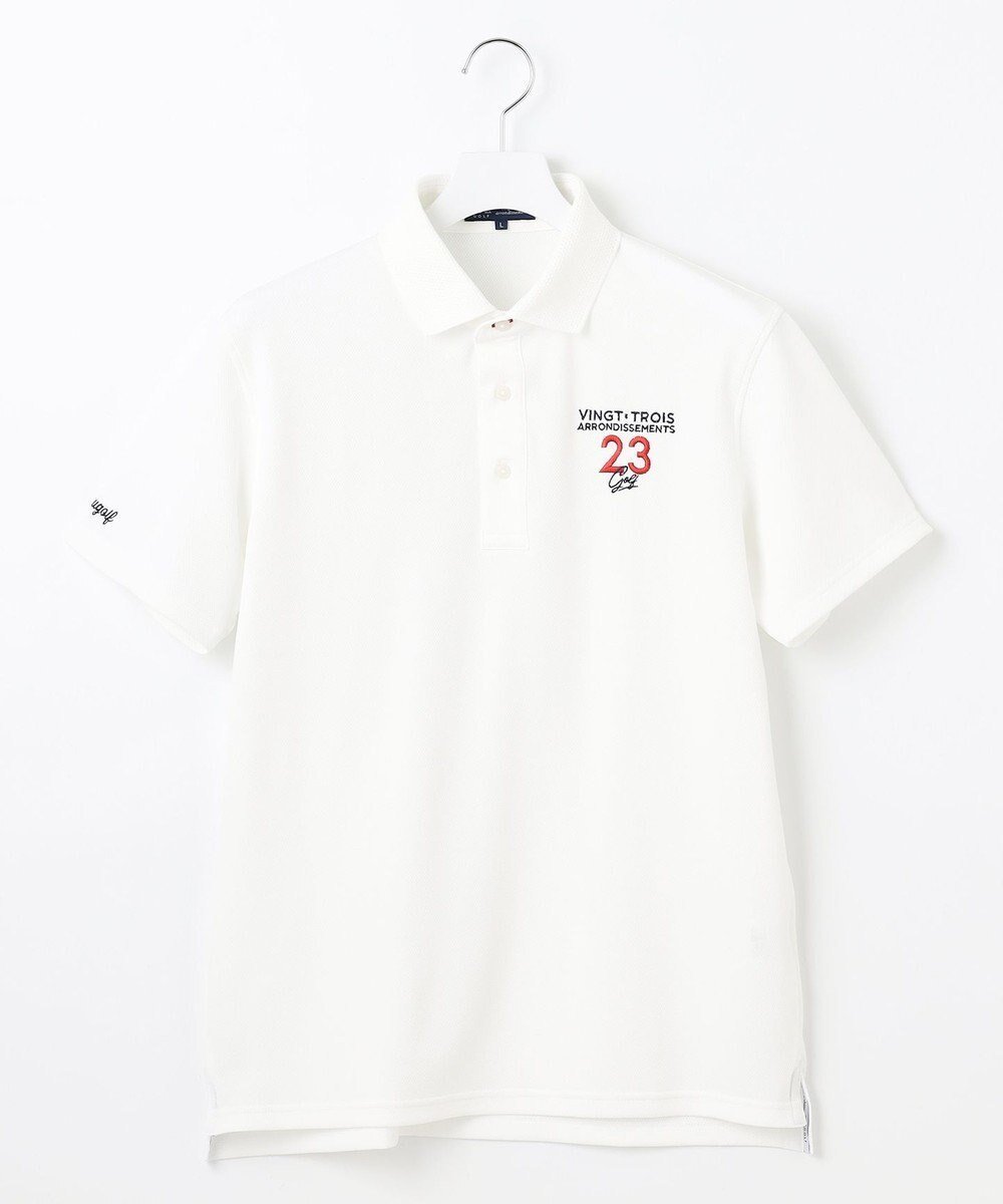 【23区 ゴルフ/23区GOLF / MEN】の【MEN】ハニカムライトカノコメッシュ衿ポロ 人気、トレンドファッション・服の通販 founy(ファニー) 　ファッション　Fashion　メンズファッション　Fashion for Men　トップス・カットソー　Cut & Sew Tops　メンズシャツ　Shirts　ポロシャツ / きれいめカジュアルスタイル　Polo Shirts　春　Spring　コンパクト　Compact, Small Size　吸水　Absorbent, Quick-Dry　軽量　Lightweight, Ultra Light　スリム　Slim, Slim Fit　パターン　Pattern, Design Print　ポロシャツ　Polo Shirt, Collared Tee　メッシュ　Mesh, Net Fabric　ラウンド　Round, Round Neck　S/S・春夏　SS, Spring/Summer, Warm Season　夏　Summer　 other-1|ID: prp329100004848575 ipo3291000000035722715
