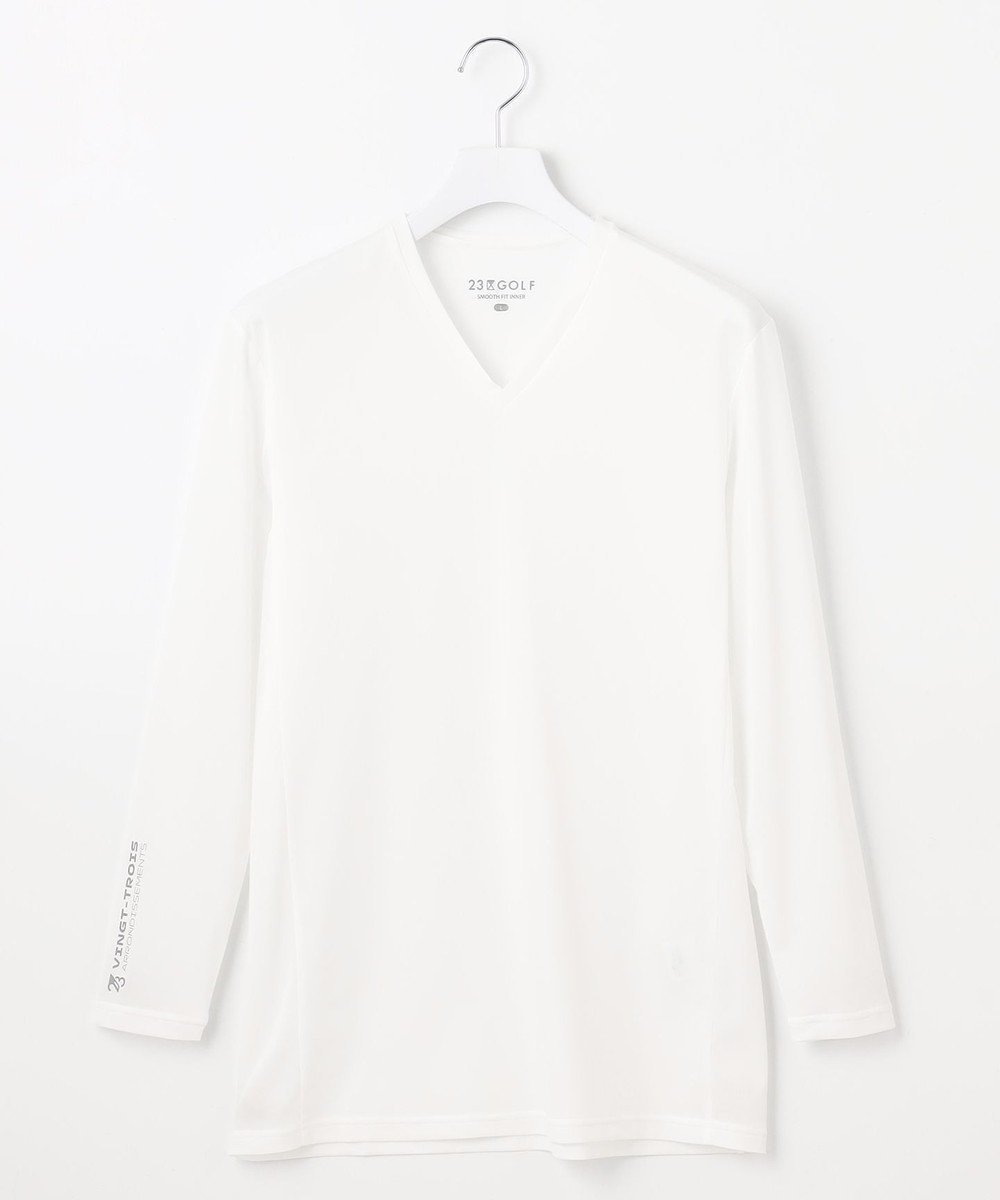 【23区 ゴルフ/23区GOLF / MEN】の【MEN】30デニールインナー Vネックカットソー 人気、トレンドファッション・服の通販 founy(ファニー) 　ファッション　Fashion　メンズファッション　Fashion for Men　トップス・カットソー　Cut & Sew Tops　ゴルフ　Golf　アンダー　Underwear Essentials　インナー　Innerwear　スポーティ　Sporty, Casual Athletic　ポロシャツ　Polo Shirt, Collared Tee　吸水　Absorbent, Quick-Dry　定番　Standard, Basic Item　 other-1|ID: prp329100004848591 ipo3291000000035522351