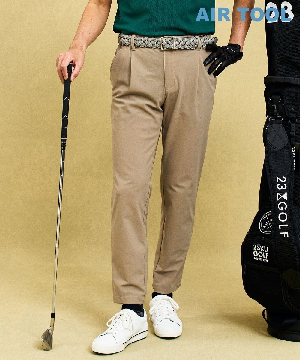 【23区 ゴルフ/23区GOLF / MEN】の【MEN】機能に優れた新素材「AIR TOOL」テーパードパンツ インテリア・キッズ・メンズ・レディースファッション・服の通販 founy(ファニー) ファッション Fashion メンズファッション Fashion for Men ボトムス Bottoms 春 Spring スポーツ Sports, Activewear フィット Fit, Slim Fit ポロシャツ Polo Shirt, Collared Tee メッシュ Mesh, Net Fabric モックネック Mock Neck, Short Turtleneck S/S・春夏 SS, Spring/Summer, Warm Season 夏 Summer 旅行 Travel エレガント 上品 Elegant ゴルフ Golf ビジネス 仕事 通勤 Business / Work / Commuting ベージュ系|ID: prp329100004848593 ipo3291000000035888280