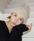 【石田製帽/ISHIDASEIBOU】の〈新色追加!〉カシミヤニット アラン編みワッチN ニット帽 ベージュ|ID: prp329100004848615 ipo3291000000035767516