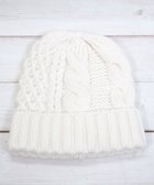 【石田製帽/ISHIDASEIBOU】の〈新色追加!〉カシミヤニット アラン編みワッチN ニット帽 オフ|ID: prp329100004848615 ipo3291000000035767519