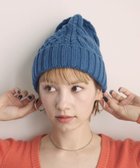 【石田製帽/ISHIDASEIBOU】の〈新色追加!〉カシミヤニット アラン編みワッチN ニット帽 ブルー|ID: prp329100004848615 ipo3291000000035767524