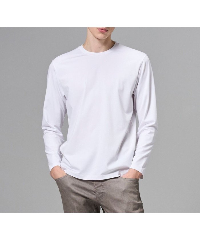 【ジョゼフ オム/JOSEPH HOMME / MEN】の新色追加【高機能素材】ハイゲージベアスムース クルーネック長袖Tシャツ インテリア・キッズ・メンズ・レディースファッション・服の通販 founy(ファニー) https://founy.com/ ファッション Fashion メンズファッション Fashion for Men トップス・カットソー Cut & Sew Tops メンズシャツ Shirts カットソー Cut and Sewn Top シンプル Simple, Minimal ストレッチ Stretch, Stretchy Fabric 長袖 Long Sleeve, Full Sleeve プリント Print, Printed Pattern ベーシック Basic, Essential メッシュ Mesh, Net Fabric A/W・秋冬 Autumn/Winter S/S・春夏 SS, Spring/Summer, Warm Season 夏 Summer エレガント 上品 Elegant |ID: prp329100004848626 ipo3291000000035867937