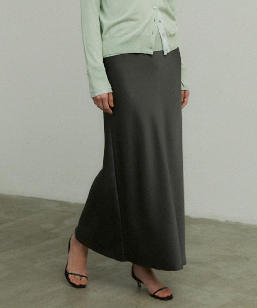 【ベイジ,/BEIGE,】のGINETTE / ロングスカート インテリア・キッズ・メンズ・レディースファッション・服の通販 founy(ファニー) 　ファッション　Fashion　レディースファッション　Fashion for Women　スカート　Skirts　ロングスカート　Long Skirts / Maxi & Midi Skirts　おすすめ　Recommended / Our Picks　サテン　Satin, Glossy Fabric　ジャケット　Jacket, Outerwear　セットアップ　Set-Up, Coordinated Outfit　センター　Center, Center Line　ダブル　Double, Double-Breasted　ドレープ　Drape, Draping Fabric　フレア　Flare, Flared　ペチコート　Petticoat, Underskirt　マニッシュ　Mannish, Boyish　ロング　Long, Long-Length　エレガント 上品　Elegant　ビジネス 仕事 通勤　Business / Work / Commuting　夏　Summer　春　Spring　S/S・春夏　SS, Spring/Summer, Warm Season　Slate|ID: prp329100004848654 ipo3291000000036294916