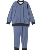 【ワコール 睡眠科学/wacoal suimin】のパジャマ 長袖 長ズボン 綿混(本体) ここちよく眠れる 寝返りしやすい レディース YDX598 睡眠科学/ワコール 人気、トレンドファッション・服の通販 founy(ファニー) ファッション Fashion レディースファッション Fashion for Women トップス・カットソー Cut & Sew Tops スタイリッシュ Stylish, Fashionable デニム Denim, Jeans Material パジャマ Pajamas, Sleepwear パターン Pattern, Design Print ボトム Bottoms, Lower Wear 長袖 Long Sleeve, Full Sleeve thumbnail ブルー|ID: prp329100004848655 ipo3291000000035930466