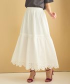 【フェルゥ/Feroux】の【洗える】刺繍ティアード スカート ホワイト系|ID: prp329100004848762 ipo3291000000035604157