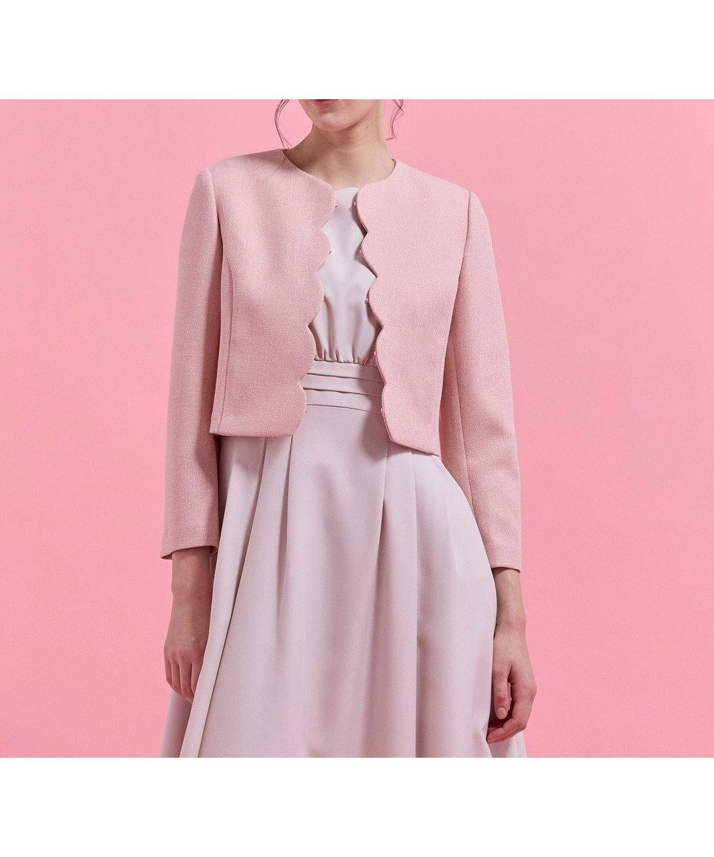 【トッカ/TOCCA】の【chayさん着用】CLOVER PROMISE ジャケット インテリア・キッズ・メンズ・レディースファッション・服の通販 founy(ファニー) 　ファッション　Fashion　レディースファッション　Fashion for Women　アウター　Coat / Outerwear Collection　レディースジャケット・軽アウター　Jackets　ノーカラージャケット / シンプル上品コーデ　Collarless Jackets　春　Spring　コンパクト　Compact, Small Size　シンプル　Simple, Minimal　ジャケット　Jacket, Outerwear　スカラップ　Scallop, Scalloped Edge　ツイード／ツィード　Choker, Choker Necklace　ドレス　Dress, One-Piece　フォーマル　Formal, Dressy　フロント　Front, Front Design　S/S・春夏　SS, Spring/Summer, Warm Season　夏　Summer　エレガント 上品　Elegant　ピンク系|ID: prp329100004848842 ipo3291000000035613486