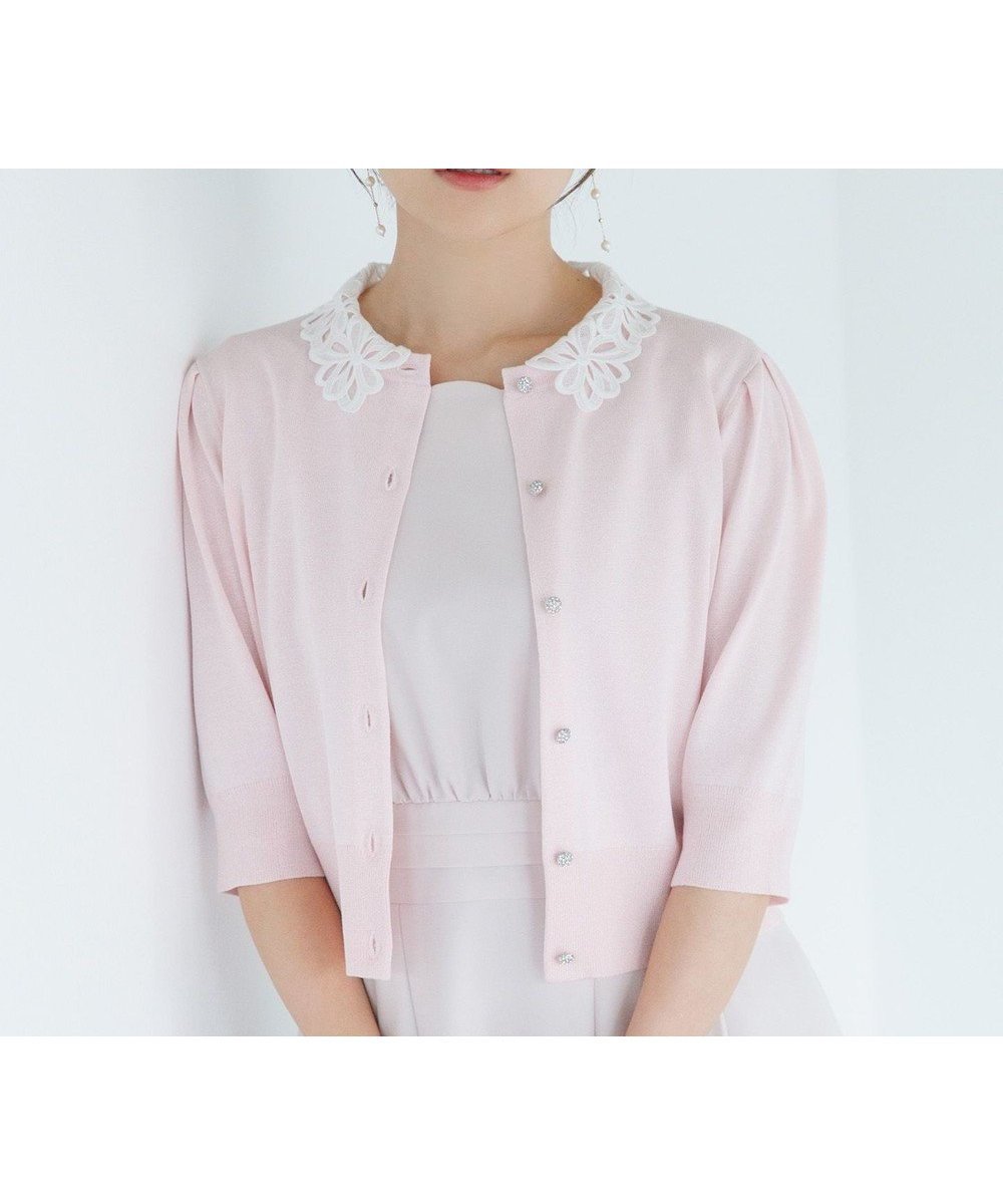 【トッカ/TOCCA】の【chayさん着用】MOONLIT MUSE SHORTSLEEVE カーディガン 人気、トレンドファッション・服の通販 founy(ファニー) 　ファッション　Fashion　レディースファッション　Fashion for Women　トップス・カットソー　Cut & Sew Tops　カーディガン・羽織り　Layered Style Cardigans　春　Spring　カーディガン　Cardigan, Knitwear　コンパクト　Compact, Small Size　ショート　Short, Short Length　ドレス　Dress, One-Piece　なめらか　Smooth, Silky Texture　フェミニン　Feminine, Girly　フォルム　Silhouette, Form　レース　Lace, Lace Fabric　S/S・春夏　SS, Spring/Summer, Warm Season　夏　Summer　エレガント 上品　Elegant　2026年　2026　 other-1|ID: prp329100004848847 ipo3291000000035456876