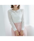 【トッカ/TOCCA】の【chayさん着用】LOVING HEART ニットトップス 人気、トレンドファッション・服の通販 founy(ファニー) ファッション Fashion レディースファッション Fashion for Women トップス・カットソー Cut & Sew Tops ニット Knit Tops & Sweaters インナー Innerwear カーディガン Cardigan, Knitwear シアー Sheer, See-Through ジャケット Jacket, Outerwear セーター Sweater, Knitwear デコルテ Décolleté, Neckline ビスチェ Bustier, Corset Top フィット Fit, Slim Fit レース Lace, Lace Fabric エレガント 上品 Elegant 夏 Summer 春 Spring S/S・春夏 SS, Spring/Summer, Warm Season thumbnail アイボリー系|ID: prp329100004848848 ipo3291000000035594907
