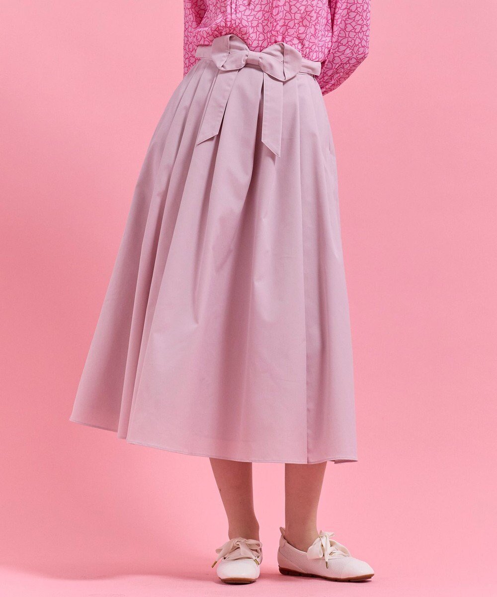【トッカ/TOCCA】の【chayさん着用】BLUSH CHARM SKIRT スカート インテリア・キッズ・メンズ・レディースファッション・服の通販 founy(ファニー) 　ファッション　Fashion　レディースファッション　Fashion for Women　スカート　Skirts　春　Spring　シンプル　Simple, Minimal　チャーム　Charm, Pendant　フォルム　Silhouette, Form　フレア　Flare, Flared　リボン　Ribbon, Bow　A/W・秋冬　Autumn/Winter　S/S・春夏　SS, Spring/Summer, Warm Season　夏　Summer　ピンク系|ID: prp329100004848859 ipo3291000000035940790