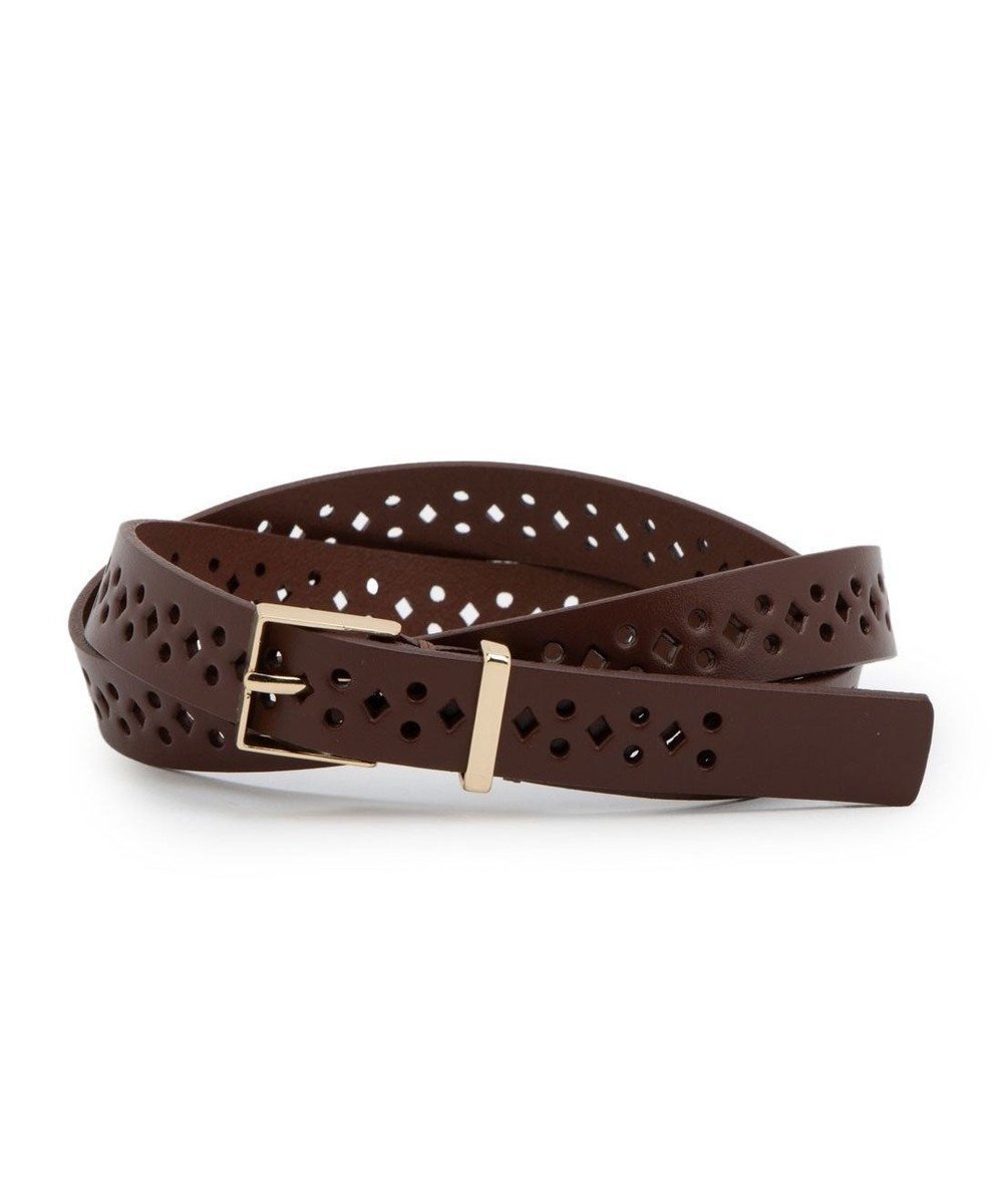 【アンビリオン/UNBILLION】のカカトゥ kakatoo / 牛革パンチングベルト インテリア・キッズ・メンズ・レディースファッション・服の通販 founy(ファニー) 　ファッション　Fashion　レディースファッション　Fashion for Women　ベルト&ウエストマーク　Belts & Waist Accessories　シンプル　Simple, Minimal　デニム　Denim, Jeans Material　フェミニン　Feminine, Girly　再入荷　Restock / Back in Stock　おすすめ　Recommended / Our Picks　ブラウン|ID: prp329100004848883 ipo3291000000035594989