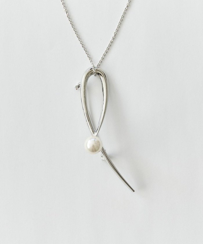 【フィービィー/phoebe】の2wayスタイリッシュクロスカーブパールブローチネックレス シルバー インテリア・キッズ・メンズ・レディースファッション・服の通販 founy(ファニー) https://founy.com/ ファッション Fashion レディースファッション Fashion for Women ジュエリー Jewelry ネックレス Necklaces & Pendants アクセサリー Fashion Accessories シルバー Silver, Metallic Silver ジャケット Jacket, Outerwear スタイリッシュ Stylish, Fashionable ストール Stole, Wrap セレモニー Ceremony ネックレス Necklace, Pendant Necklace パール Pearl, Pearl Accent ブローチ Brooch, Pin Brooch メタル Metal, Metal Parts エレガント 上品 Elegant |ID: prp329100004848890 ipo3291000000035594998