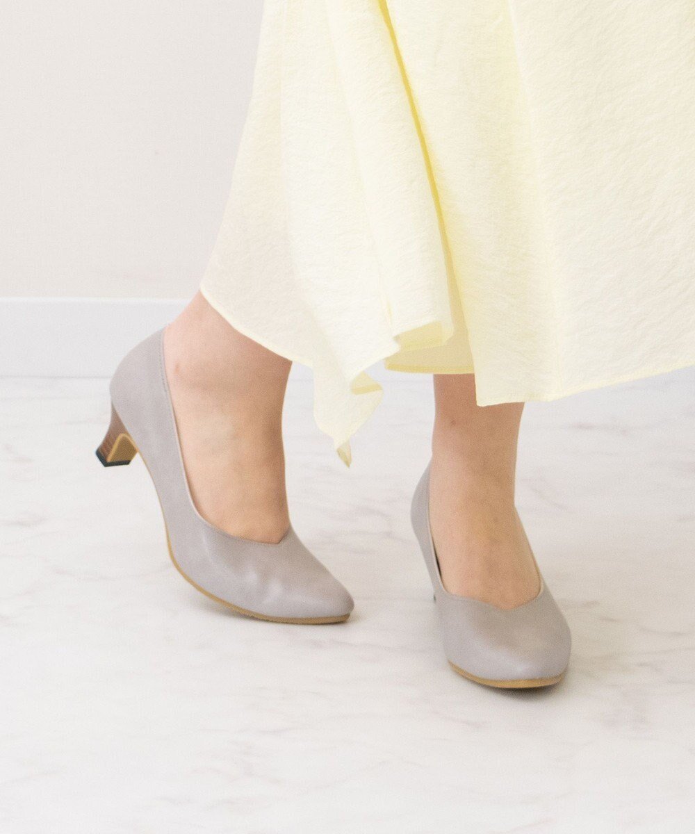 【ブリジット バーキン/Bridget Birkin】の【Bridget Birkin】Vカットベーシックパンプス インテリア・キッズ・メンズ・レディースファッション・服の通販 founy(ファニー) ファッション Fashion レディースファッション Fashion for Women エレガント 上品 Elegant 抗菌 Antibacterial, Bacteria-Resistant ライトグレー|ID: prp329100004848901 ipo3291000000035996964