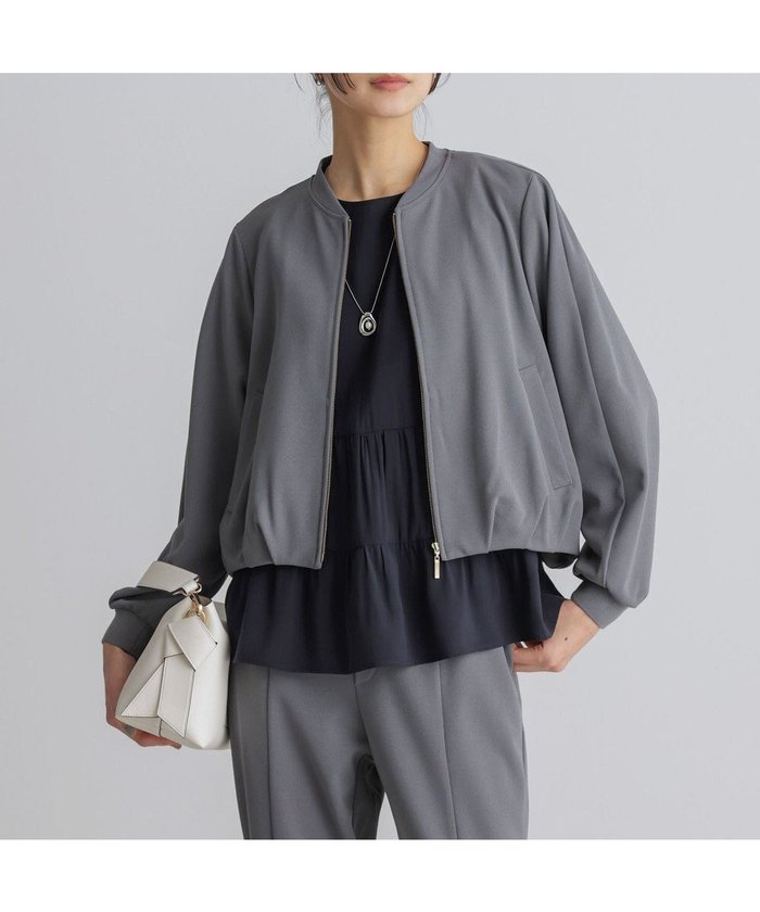 【組曲/KUMIKYOKU】の【WEB限定】ジョーゼットジャージー ブルゾン インテリア・キッズ・メンズ・レディースファッション・服の通販 founy(ファニー) https://founy.com/ ファッション Fashion レディースファッション Fashion for Women アウター Coat / Outerwear Collection レディースジャケット・軽アウター Jackets ブルゾンジャケット・スポーティアウター Blouson Jackets 春 Spring 吸水 Absorbent, Quick-Dry ジャケット Jacket, Outerwear ジョーゼット Georgette, Semi-Sheer Fabric ダブル Double, Double-Breasted ブラウジング Blouson Silhouette, Cinched Waist ブルゾン Blouson, Bomber Jacket S/S・春夏 SS, Spring/Summer, Warm Season おすすめ Recommended / Our Picks 夏 Summer |ID: prp329100004848907 ipo3291000000036258109