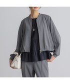 【組曲/KUMIKYOKU】の【WEB限定】ジョーゼットジャージー ブルゾン グレー系|ID: prp329100004848907 ipo3291000000036258113